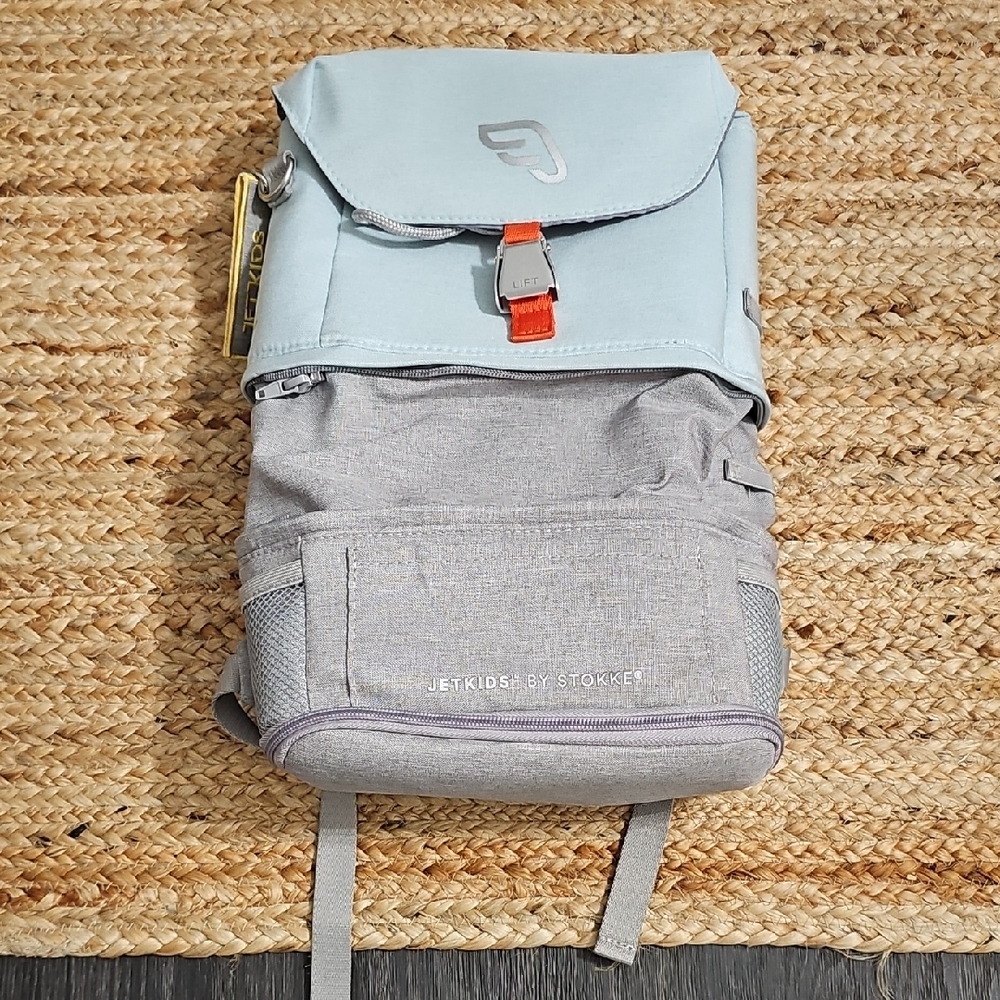 Stokke Blue and Gray Kids Backpack